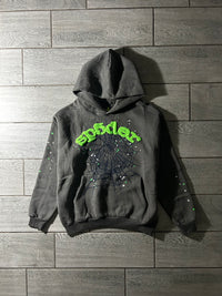 Sp5der Wait Web Hoodie 'Slate Grey'