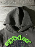 Sp5der Wait Web Hoodie 'Slate Grey'