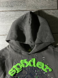 Sp5der Wait Web Hoodie 'Slate Grey'