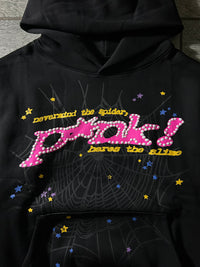 Sp5der P*nk Hoodie 'Black'