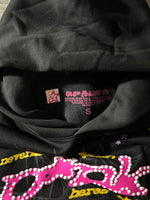 Sp5der P*nk Hoodie 'Black'