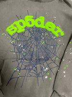 Sp5der Wait Web Hoodie 'Slate Grey'