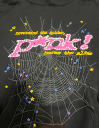Sp5der P*nk Hoodie 'Black'