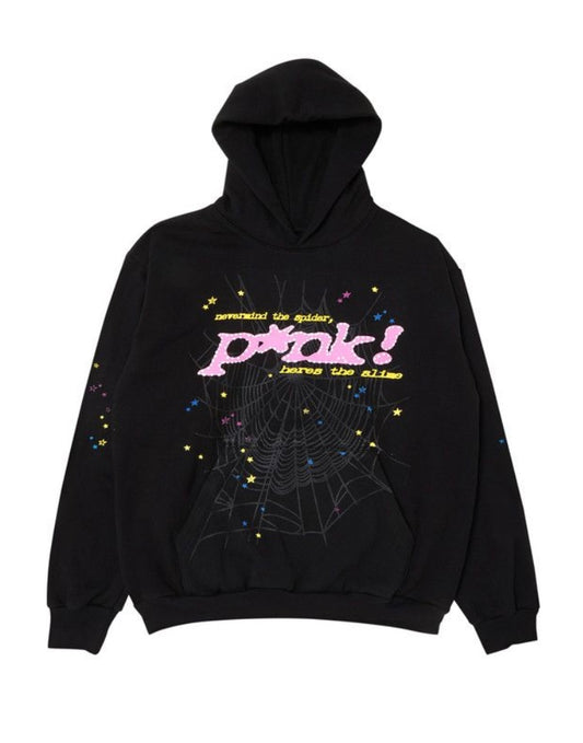Sp5der P*nk Hoodie 'Black'
