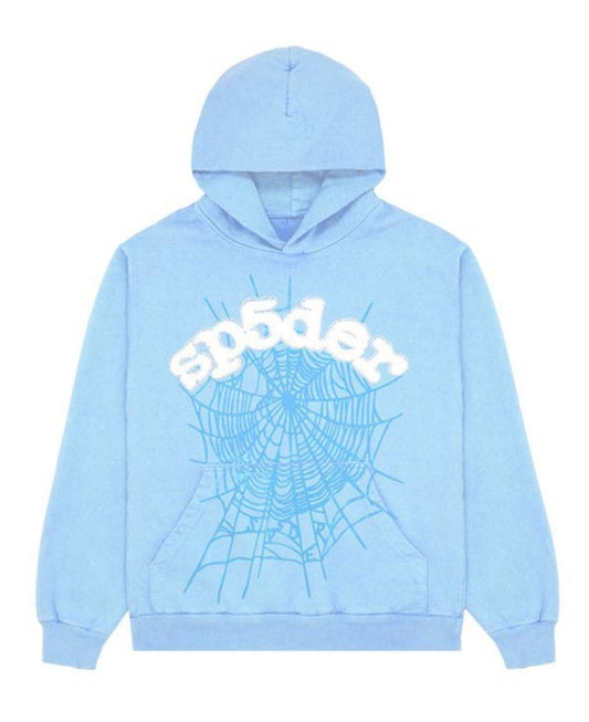 Sp5der Web Hoodie 'Sky Blue'