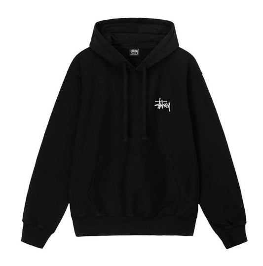 Stussy Basic Pigment Dyed Hoodie 'Black'