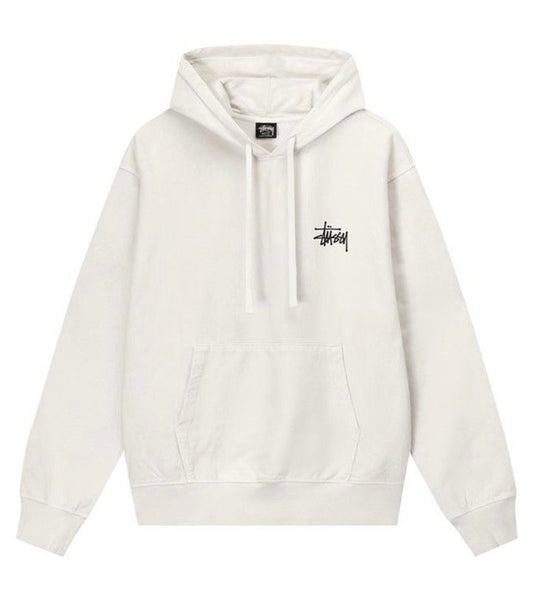 Stussy Basic Pigment Dyed Hoodie 'Heather Grey'